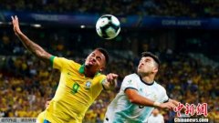 南美德比巴西2：0阿根廷 挺进本土美洲杯决赛