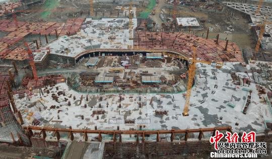 杭州亚运会在建场馆设施。　王刚 摄